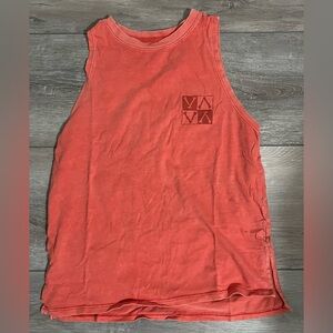 Rvca orange graphic tank size XS